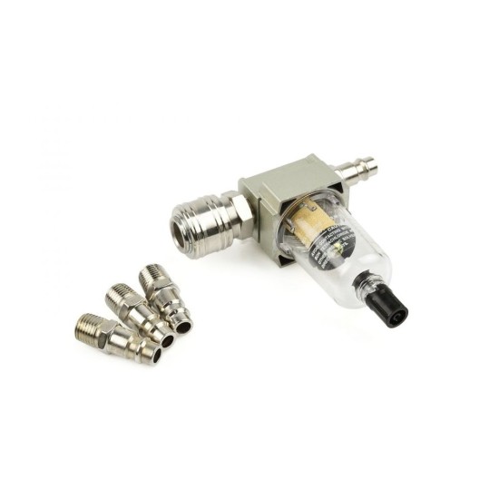 Vzduchový filter s odlučovačom vody 1/4" GEKO Vzduchový filter s odlučovačom vody 1/4" GEKO