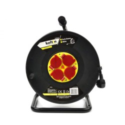 Predlžovací kábel na bubne 4 zásuvky 50m 3x2,5mm², plast KELTIN Predlžovací kábel na bubne 4 zásuvky 50m 3x2,5mm², plast KELTIN