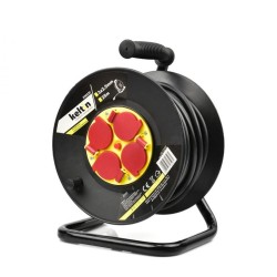 Predlžovací kábel na bubne 4 zásuvky 25m 3x2,5mm, plast KELTIN Predlžovací kábel na bubne 4 zásuvky 25m 3x2,5mm, plast KELTIN