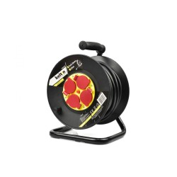 Predlžovací kábel na bubne 4 zásuvky 25m 3x2,5mm, plast KELTIN