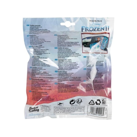 Slnečná clona na bočné okno FROZEN 2 2ks