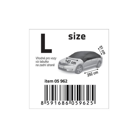 Ochranná plachta L 292x147x51cm NYLONOVÝ KOMPAS