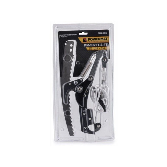 Teleskopické nožnice na konáre 125-240 cm, s pílou 29 cm POWERMAT Teleskopické nožnice na konáre 125-240 cm, s pílou 29 cm POWERMAT