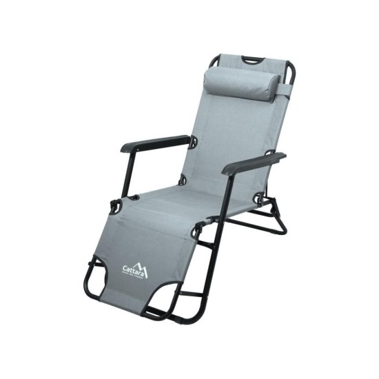 Ležadlo/kreslo COMFORT sivé CATTARA