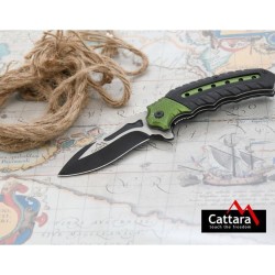 Zatvárací nôž COBRA 20 cm so zeleno-čiernou poistkou CATTARA Zatvárací nôž COBRA 20 cm so zeleno-čiernou poistkou CATTARA