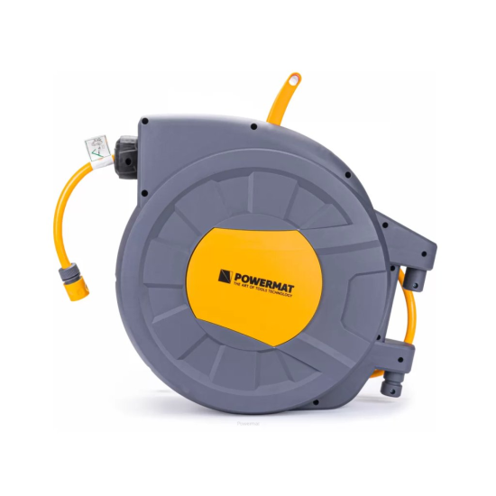 Automatický navijak s hadicou a príslušenstvom 35m 1/2" POWERMAT Automatický navijak s hadicou a príslušenstvom 35m 1/2" POWERMAT