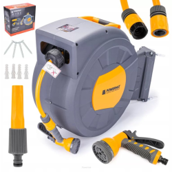 Automatický navijak s hadicou a príslušenstvom 35m 1/2" POWERMAT