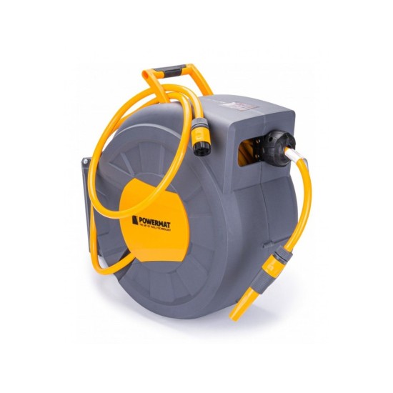 Automatický navijak s hadicou a príslušenstvom 35m 1/2" POWERMAT Automatický navijak s hadicou a príslušenstvom 35m 1/2" POWERMAT