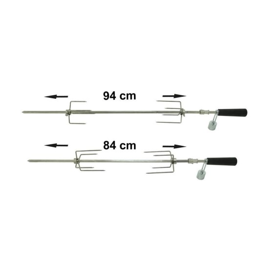 Grilovací špíz 94cm 230V UNI CATTARA