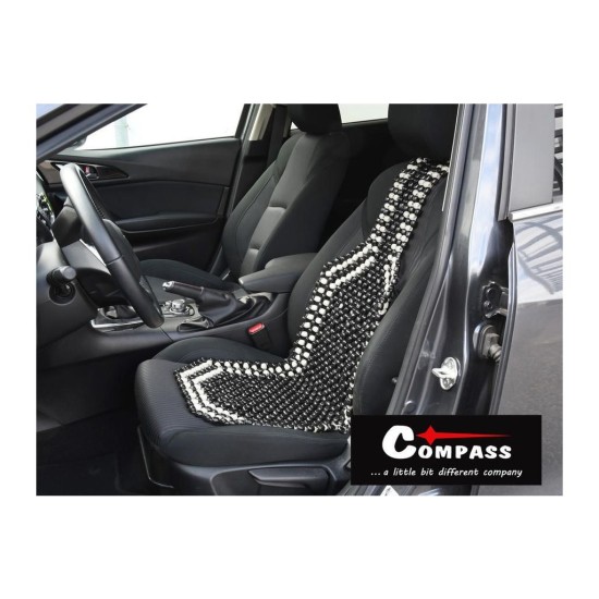 Poťah na sedadlo BLACK 127x38cm COMPASS