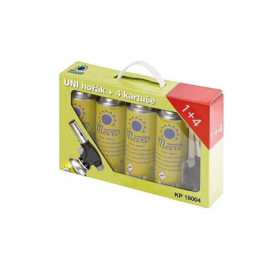 UNI hořák + 4 kartuše KP02002 MEVA UNI hořák + 4 kartuše KP02002 MEVA