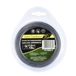 Zosilnená šnúrka, okrúhly profil 1,6 mm x 15 m JOHN GARDENER Zosilnená šnúrka, okrúhly profil 1,6 mm x 15 m JOHN GARDENER