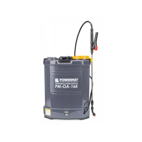 Akumulátorový batohový postrekovač 16l, 12V/8Ah POWERMAT
