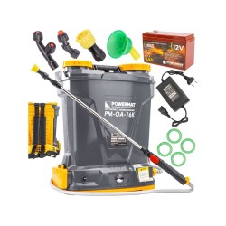 Akumulátorový batohový postrekovač 16l, 12V/8Ah POWERMAT