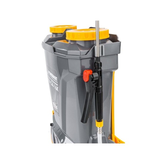 Akumulátorový batohový postrekovač 16l, 12V/8Ah POWERMAT