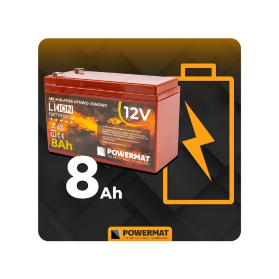 Akumulátorový batohový postrekovač 16l, 12V/8Ah POWERMAT
