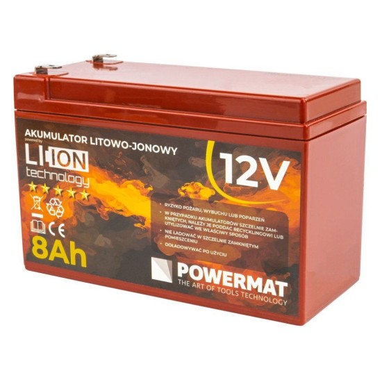 Akumulátorový batohový postrekovač 16l, 12V/8Ah POWERMAT