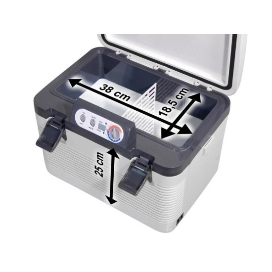 Chladící box 19l Double s displejem 12V/24V/230V COMPASS