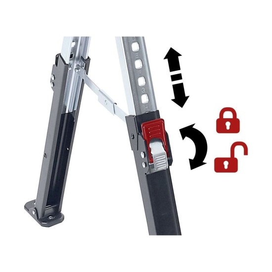 Skladací pílový kôň 1 kus, nosnosť 590kg, výška 61,5-82cm FORTUM