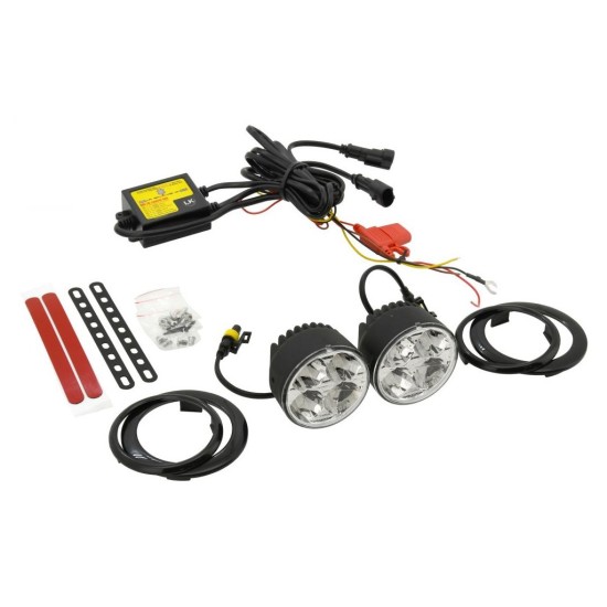 Denné svietenie, okrúhle, 70mm, 4 HIGH POWER LED 12V/24V COMPASS Denné svietenie, okrúhle, 70mm, 4 HIGH POWER LED 12V/24V COMPASS