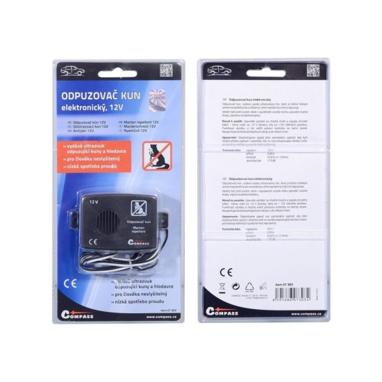 Kuna, odpudzovač hlodavcov elektronický 12V COMPASS