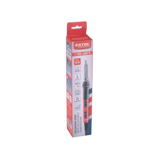 Spájka hrotov s reguláciou a kalibráciou, 70W EXTOL PREMIUM Spájka hrotov s reguláciou a kalibráciou, 70W EXTOL PREMIUM