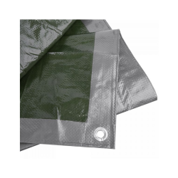 Plachta, vystužená 4x5m, 120g/m² STRIEBORNÁ