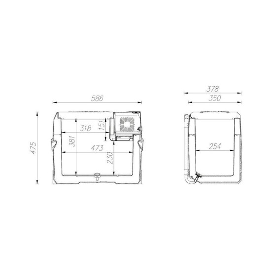 Chladící box FREEZE kompresor 40l 230/24/12V -20°C ALPICOOL Chladící box FREEZE kompresor 40l 230/24/12V -20°C ALPICOOL