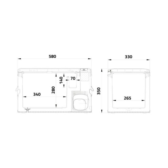 Kompresorový chladiaci box SILVER FROST 25l 230/24/12V -20°C ALPICOOL Kompresorový chladiaci box SILVER FROST 25l 230/24/12V -20°C ALPICOOL