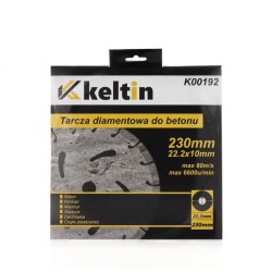 Segmentový diamantový kotúč 230x22,2x10mm KELTIN