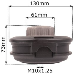 Rýchlonavíjacia vyžínacia hlava 130 mm, závit M10x1,25