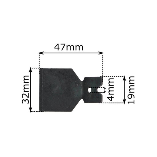 Náhradná čepeľ pre kryt krovinorezu 48x32mm Náhradná čepeľ pre kryt krovinorezu 48x32mm