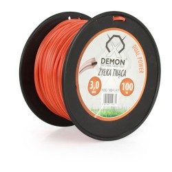 Vystužená šnúrka, štvorcový profil, 100m, 3mm DEMON Vystužená šnúrka, štvorcový profil, 100m, 3mm DEMON