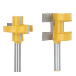 Fréza drážok na drevo, 2ks, stopka 8mm GEKO Fréza drážok na drevo, 2ks, stopka 8mm GEKO