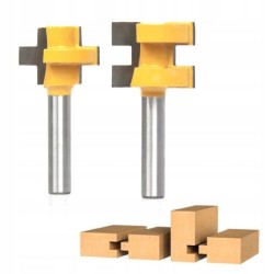 Fréza drážok na drevo, 2ks, stopka 8mm GEKO Fréza drážok na drevo, 2ks, stopka 8mm GEKO