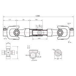 Vrtuľový hriadeľ 120cm GEKO Vrtuľový hriadeľ 120cm GEKO