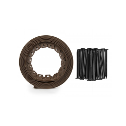 Okraj kvetinového záhonu, hnedý 10m x 40mm EASY BORDER BRADAS Okraj kvetinového záhonu, hnedý 10m x 40mm EASY BORDER BRADAS