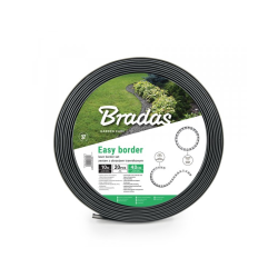 Okraj kvetinového záhonu, sivý 10m x 40mm EASY BORDER BRADAS
