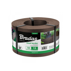Okraj záhonu WOOD BORDER hnedý 130mm x 2,8mm x 10m BRADAS Okraj záhonu WOOD BORDER hnedý 130mm x 2,8mm x 10m BRADAS