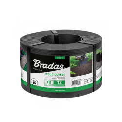 DREVENÝ BORDER okraj kvetinového záhonu, čierny 130mm x 2,8mm x 10m BRADAS DREVENÝ BORDER okraj kvetinového záhonu, čierny 130mm x 2,8mm x 10m BRADAS