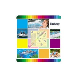 Súprava na opravu bazéna 65x65 mm, 10ks Bestway