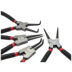 Seegerove kliešte 160mm/6", sada 4ks GEKO Seegerove kliešte 160mm/6", sada 4ks GEKO