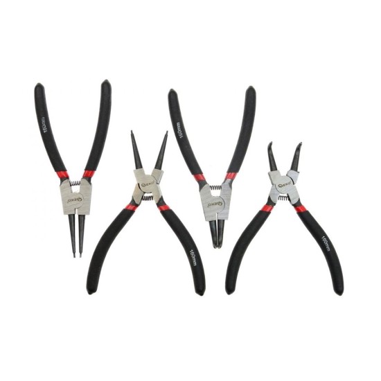 Seegerove kliešte 160mm/6", sada 4ks GEKO Seegerove kliešte 160mm/6", sada 4ks GEKO