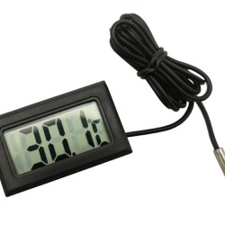 Digitálny teplomer, so sondou, čierny XLINE