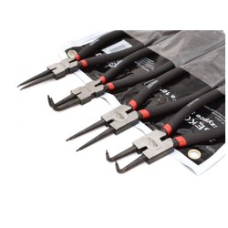 Seegerove kliešte 230mm/10", sada 4ks GEKO Seegerove kliešte 230mm/10", sada 4ks GEKO