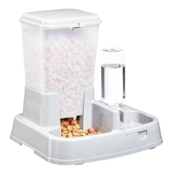 Automatický dávkovač krmiva a vody 2 v 1 pre domáce zvieratá