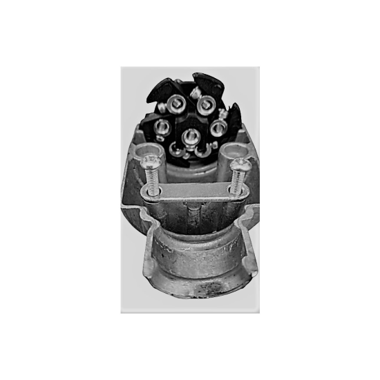 Zástrčka ťažného zariadenia 7 stĺp, 12V, hliník Zástrčka ťažného zariadenia 7 stĺp, 12V, hliník