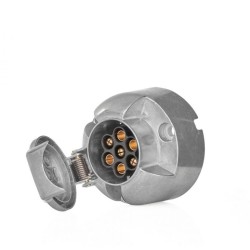 Zásuvka na ťažné zariadenie 7 pólov, 12V, hliník