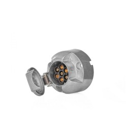 Zásuvka na ťažné zariadenie 7 pólov, 12V, hliník