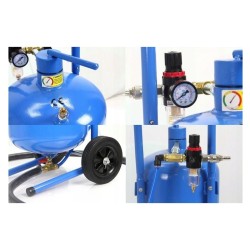 Mobilná tryskacia jednotka, pieskovač 19l RIPPER Mobilná tryskacia jednotka, pieskovač 19l RIPPER